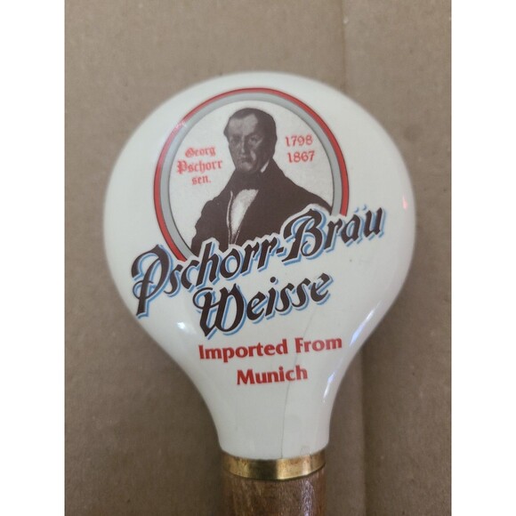 Vintage Hacker-Pschorr Munich Brau Germany Beer Tap Handle Collectible Bar - Picture 2 of 2